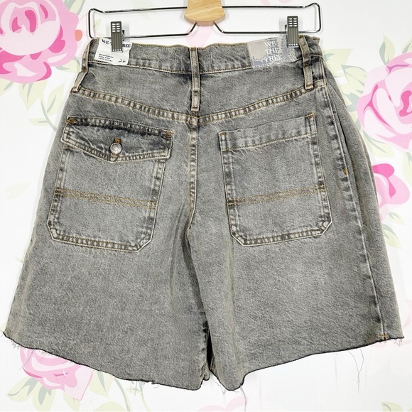 NEW Free People We The Free Boomerang Full Moon High Rise Long Shorts 26 - Picture 10 of 15